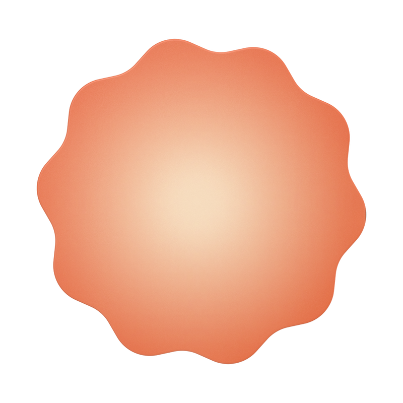 Molded Flower Apricot — Adhesive PopGrip image number 1