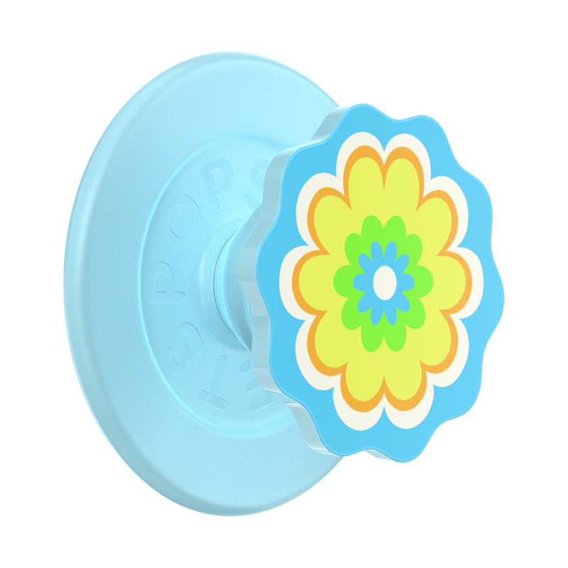 Molded Flower Kaleidoscope Blue — PopGrip for MagSafe image number 0